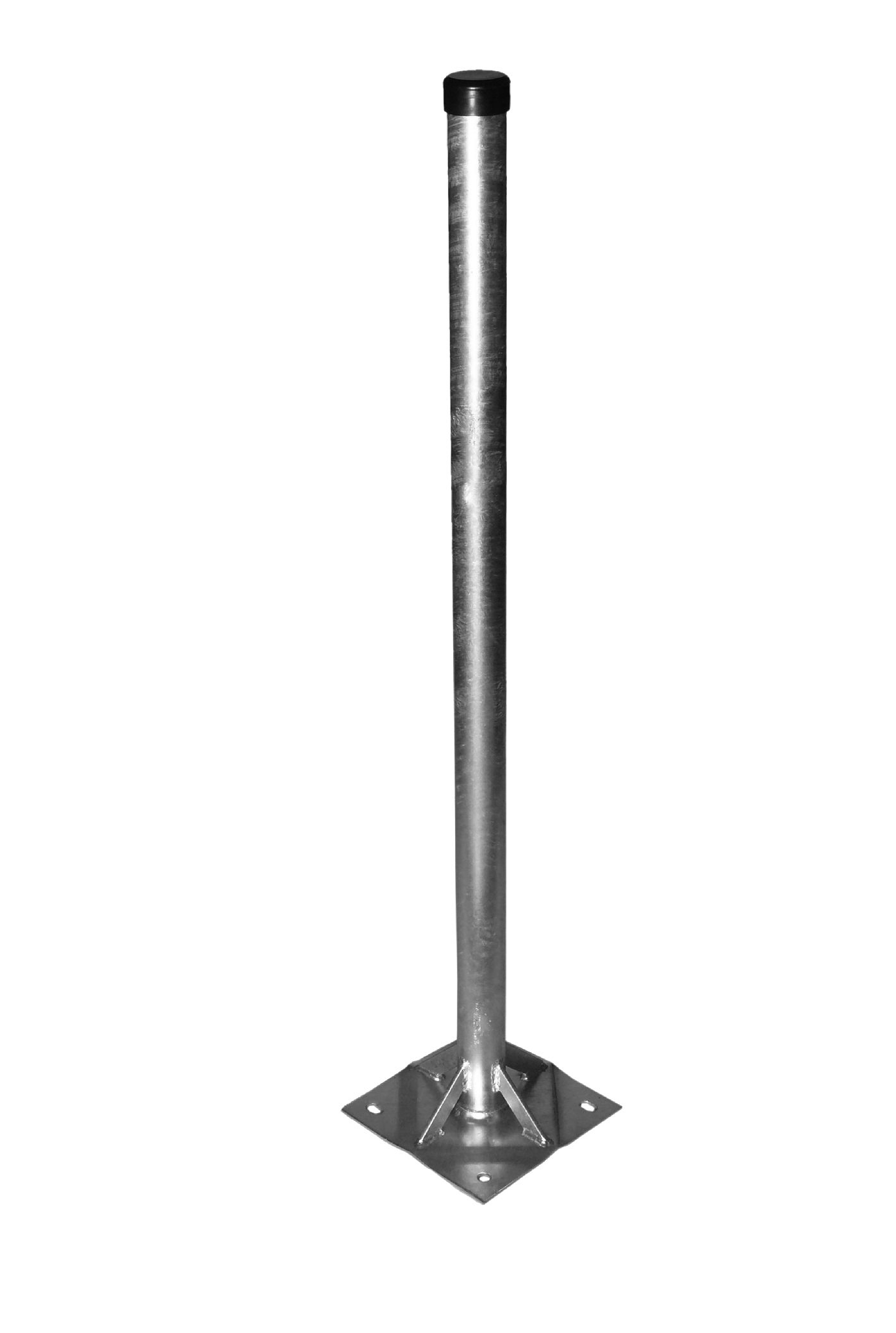 A.S.SAT Stahl Standfuß 1,0m, Rohr Ø48mm, verstrebt