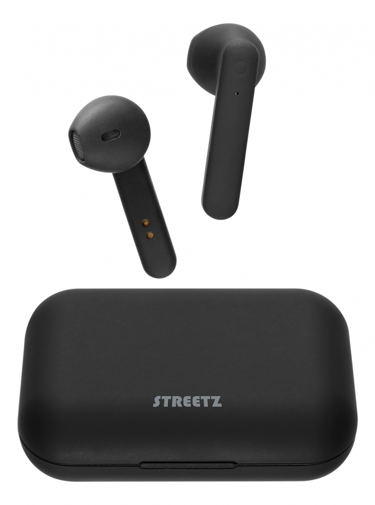 Streetz TWS-104 Semi In Ear Hörer mit Ladecase mattschwarz