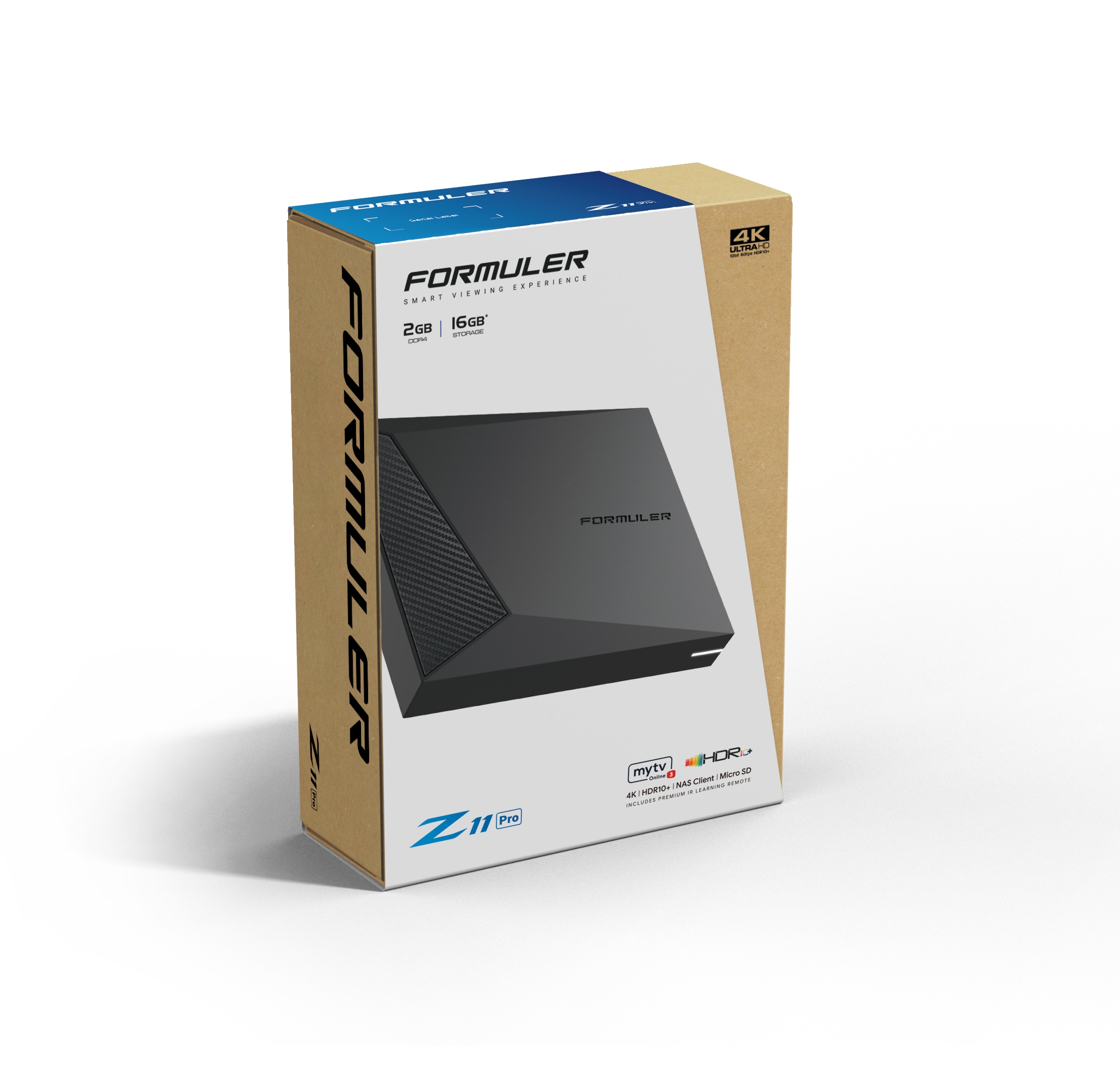 Formuler Z11 Pro 4K UHD Android 10 IP-Receiver (HDR10, Bluetooth, Dual-WiFi, HDMI, USB 3.0, MicroSD)