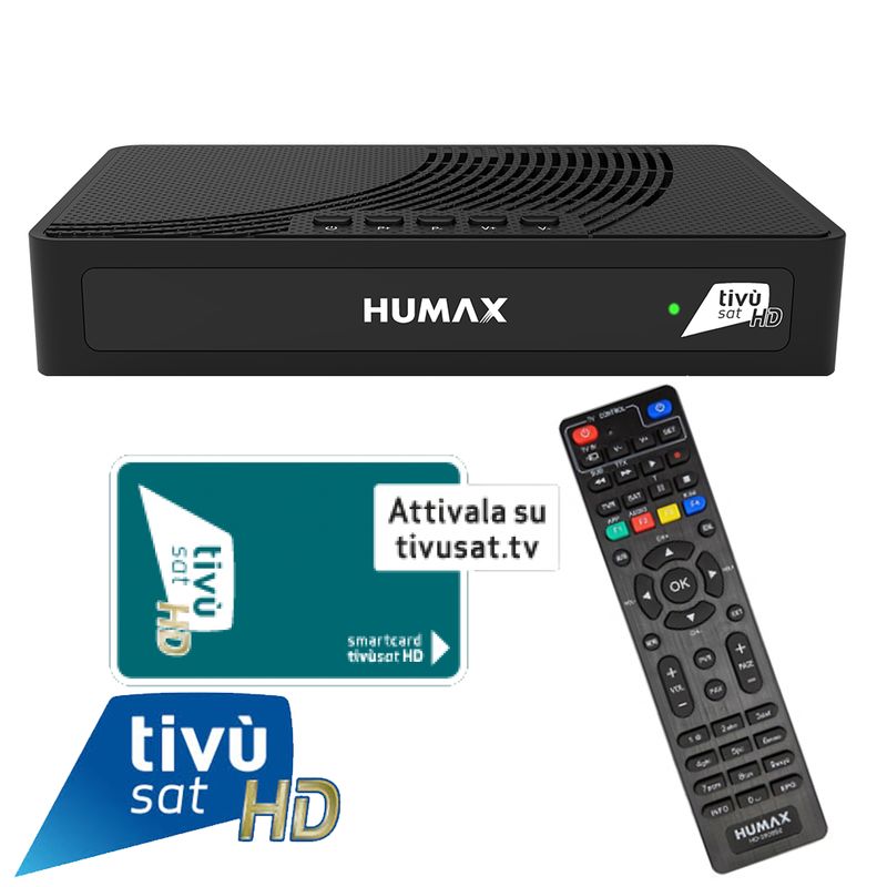 Humax Tivumax LT HD-3801S2 DVB-S2 Full HD Receiver mit Tivusat HD Karte