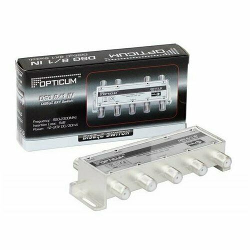 OPTICUM DiSEqC Schalter DSG 8/1 IN