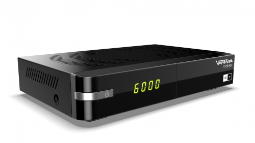 Vantage VT-55 HD+ SAT-Receiver inklusive HD+ Karte, Einkabeltauglich, LAN-fähig