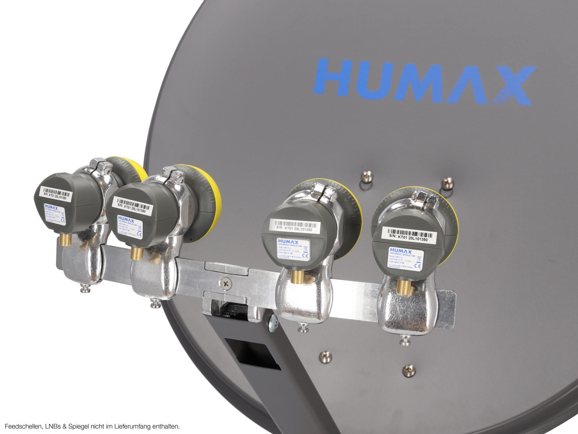 Multifeedschiene für Humax Professional Sat-Schüssel | bis 24 Grad Abstand