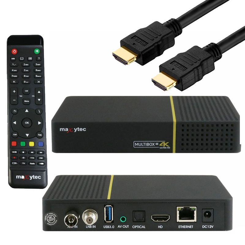Maxytec Multibox SE WIFI 4K UHD 2160p E2 Linux + Android DVB-S2 Sat & DVB-T2/C