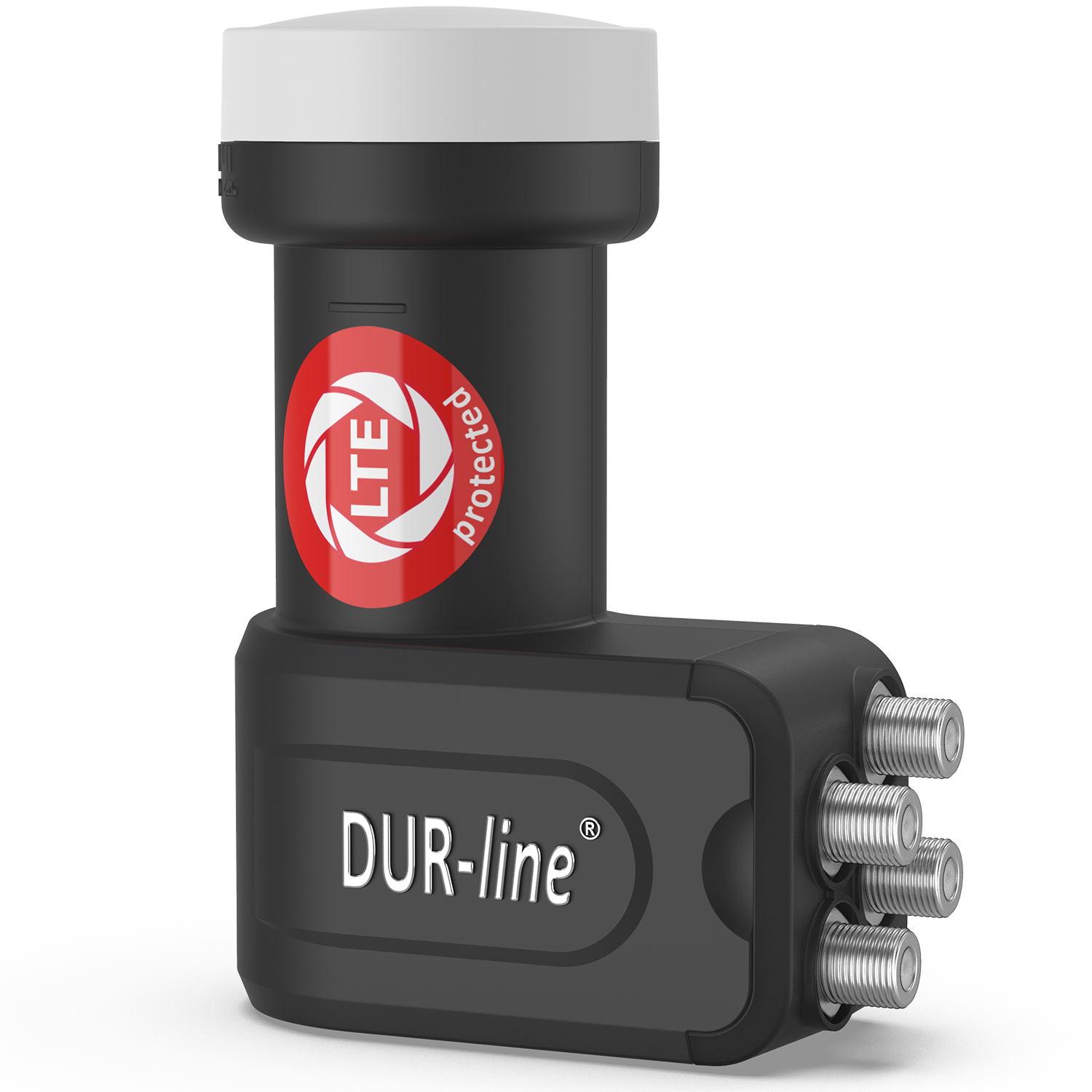 DUR-line +Ultra Quad LNB - 4 Teilnehmer schwarz - mit LTE-Filter