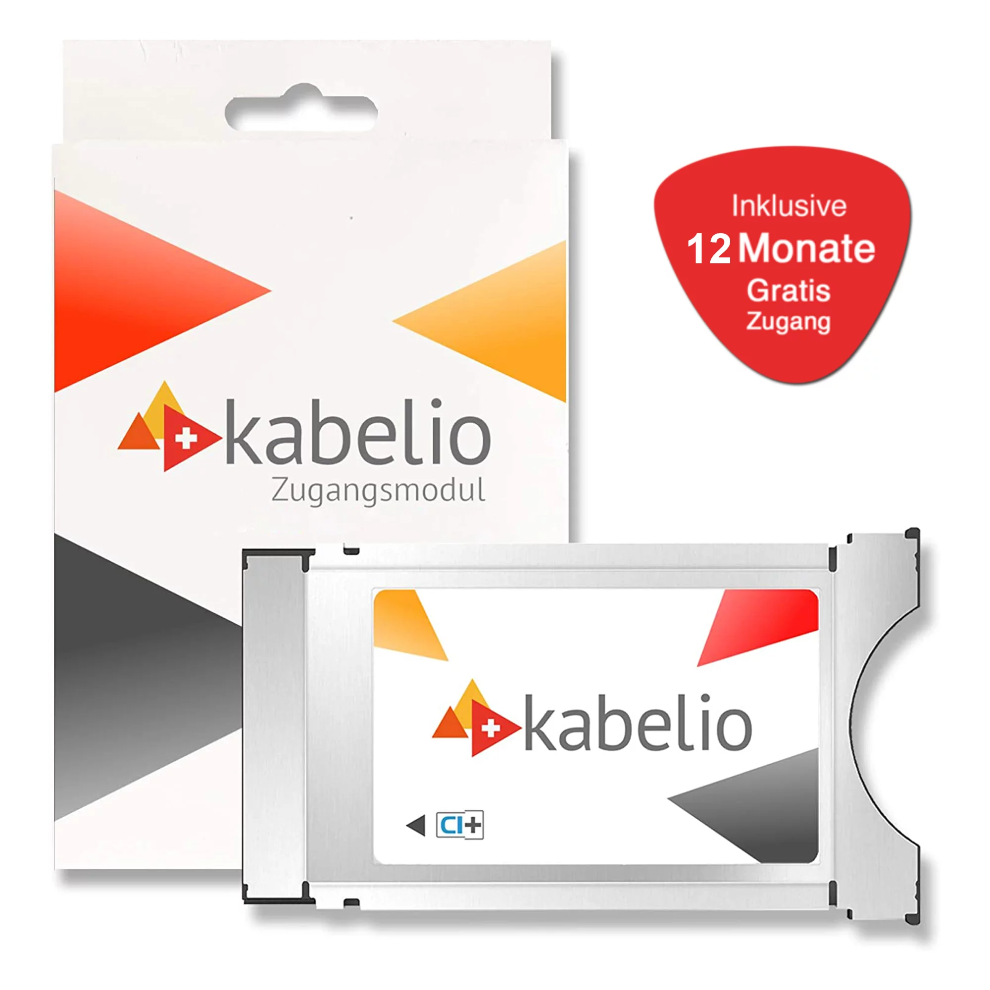 Kabelio CI+ Zugangsmodul inkl. 12 Monate Gratis-Zugang für SAT