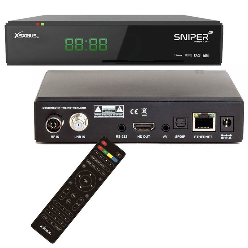 Xsarius HD Sat Receiver,LAN,Kartenleser, Tivu Sat geeignet,Sender vorinstalliert