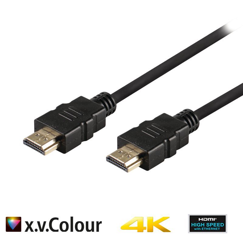 Valueline High Speed HDMI Kabel mit Ethernet HDMI Anschluss 3.00 m Schwarz