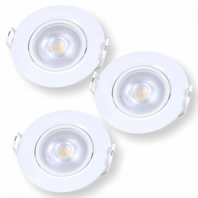 Energizer LED Downlights 3er Set Weiß 3x5W
