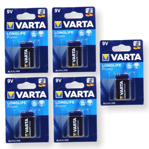 5 Stück Varta High Energy 9V Block Batterien