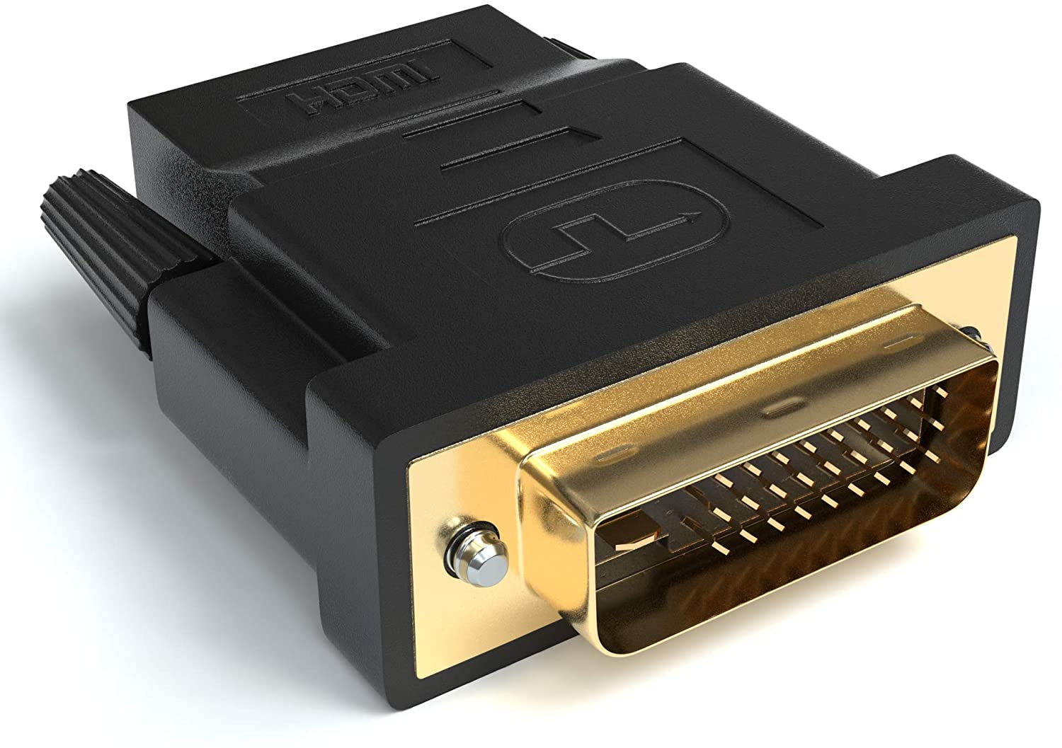 HDMI auf DVI Adapter - HDMI A Buchse zu DVI Stecker | 24+1 Kontakte vergoldet