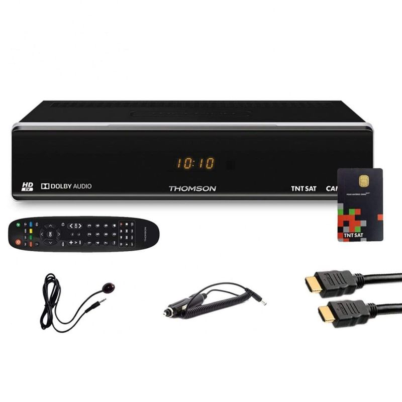 Thomson THS804 TNT Receiver TNTSAT V6 Karte Canal Ready Schwarz