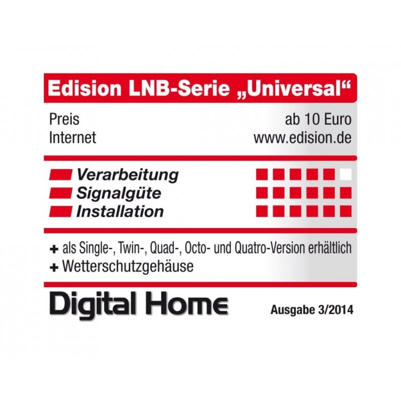 Edision Quattro LNB QL-4 Universal 0.1dB