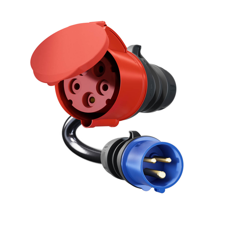 go-e Adapter Gemini flex 11 kW auf CEE blau 16 A go-e Adapter Gemini flex 11 kW auf CEE blau 16 A