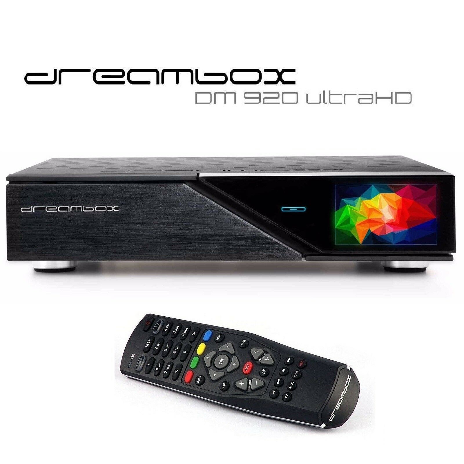 Dreambox DM920 UHD 4K 2x DVB-C/T2 Dual Tuner E2 Linux PVR Receiver