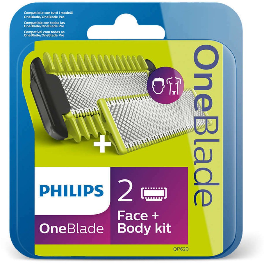 Philips OneBlade QP620 Face + Body Kit inkl. Zubehör
