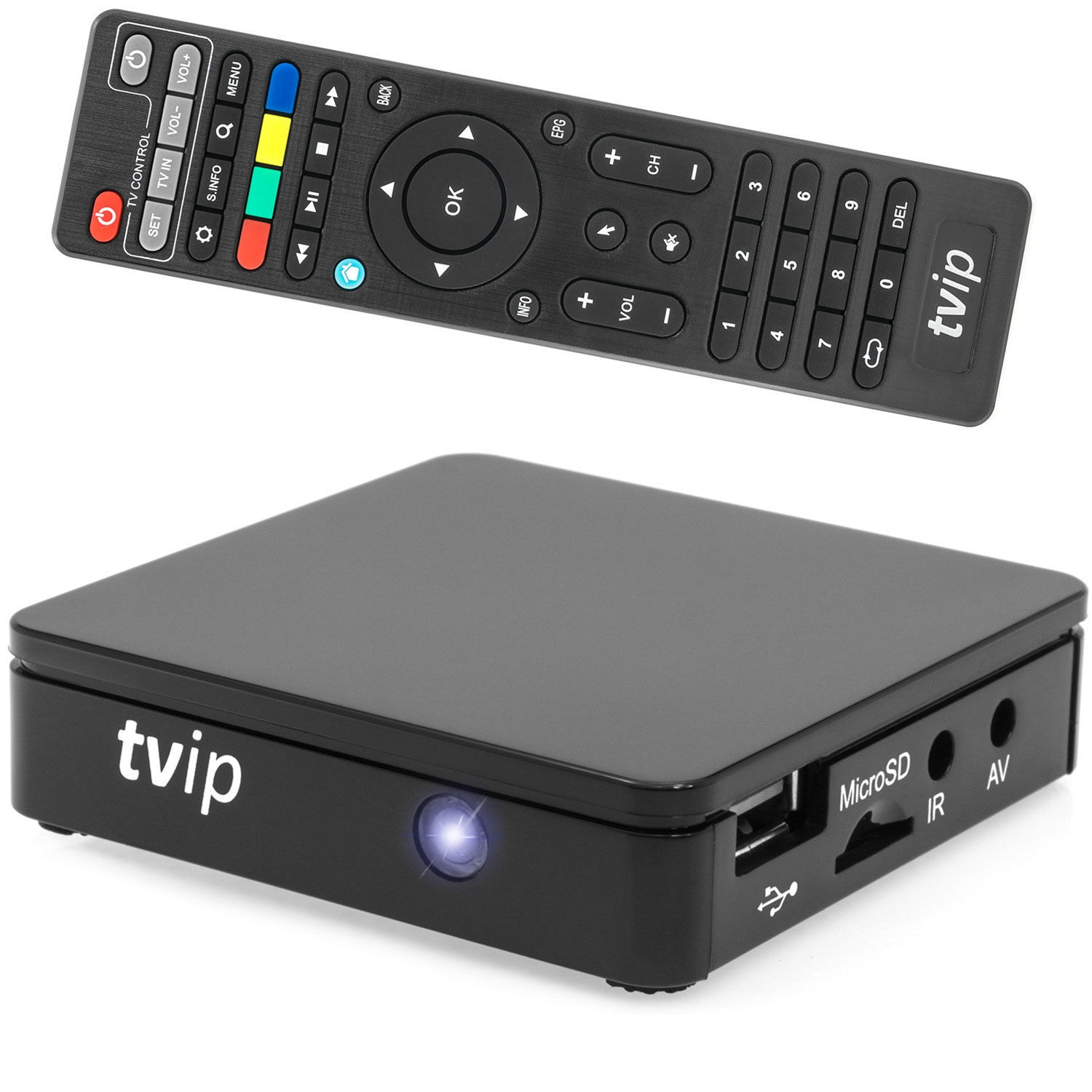 TVIP S-Box v.410 IPTV HD Multimedia Box Android schwarz