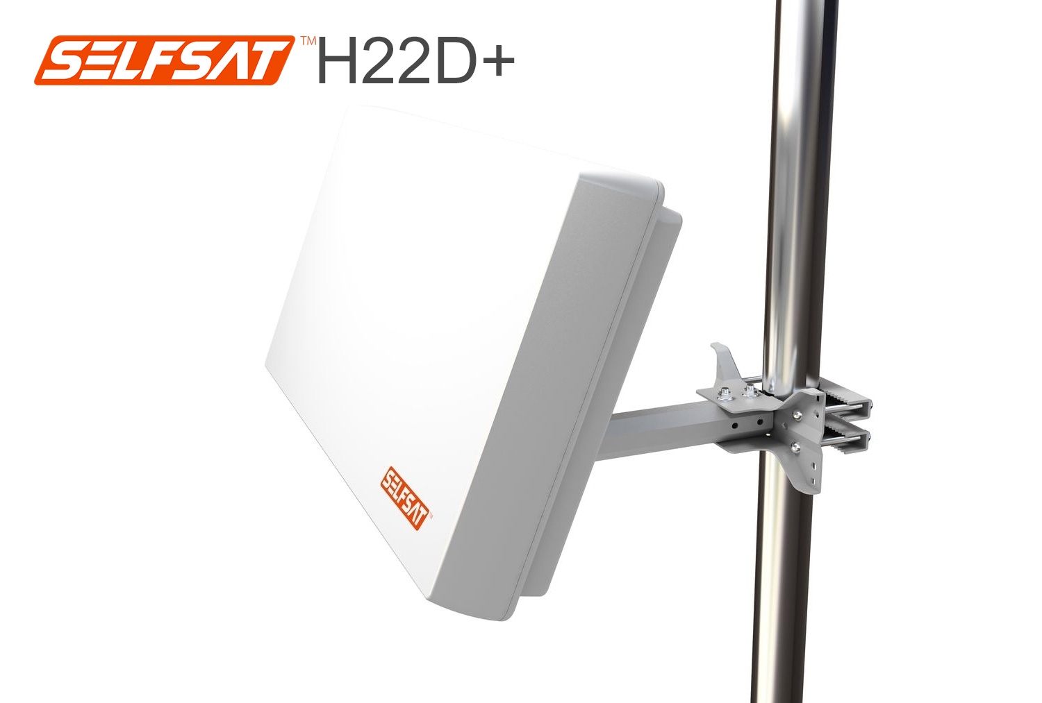 Selfsat H22D+ Flachantenne mit austauschbaren Single LNB