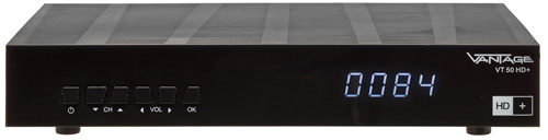 VANTAGE VT 50 HD+ Sat Receiver HD, PVR-Funktion, ohne HD+ Karte (Scart,HDMI )
