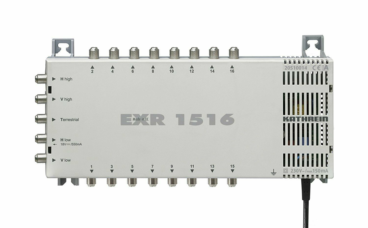 Kathrein EXR 1516 Multischalter (1 Satellit, 16 Teilnehmeranschlüsse, Klasse A)