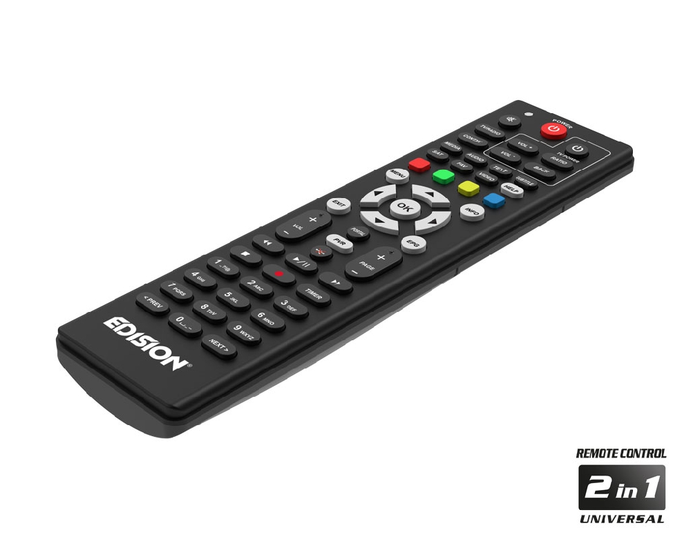 Edision Ping IPTV Full HD 1080p Receiver Box Linux OTT H.265/HEVC schwarz