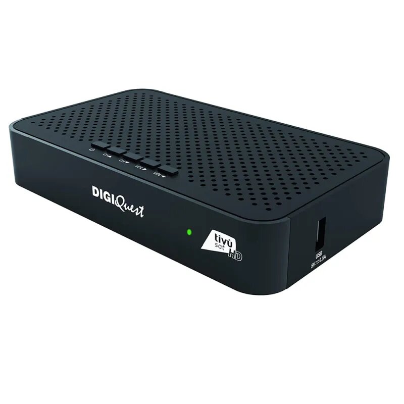 DIGIQuest Q10 Full HD Sat-Receiver mit Aktiver Tivusat Karte (DVB-S2, HDMI, SCART, LAN)