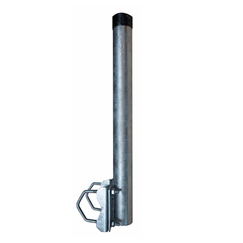 Geländerhalterung Mast Verlängerung Ø 48mm 50cm lang Stahl Feuerverzinkt