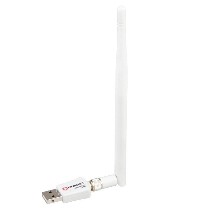Octagon 300Mbit/s WL038 USB Wlan Stick mit Antenne Weiß für Linux E2 Receiver