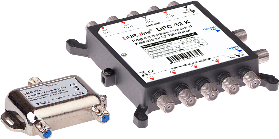 DUR-line DPC-32 K programmierbarer Einkabel/Unicable I + II Schalter