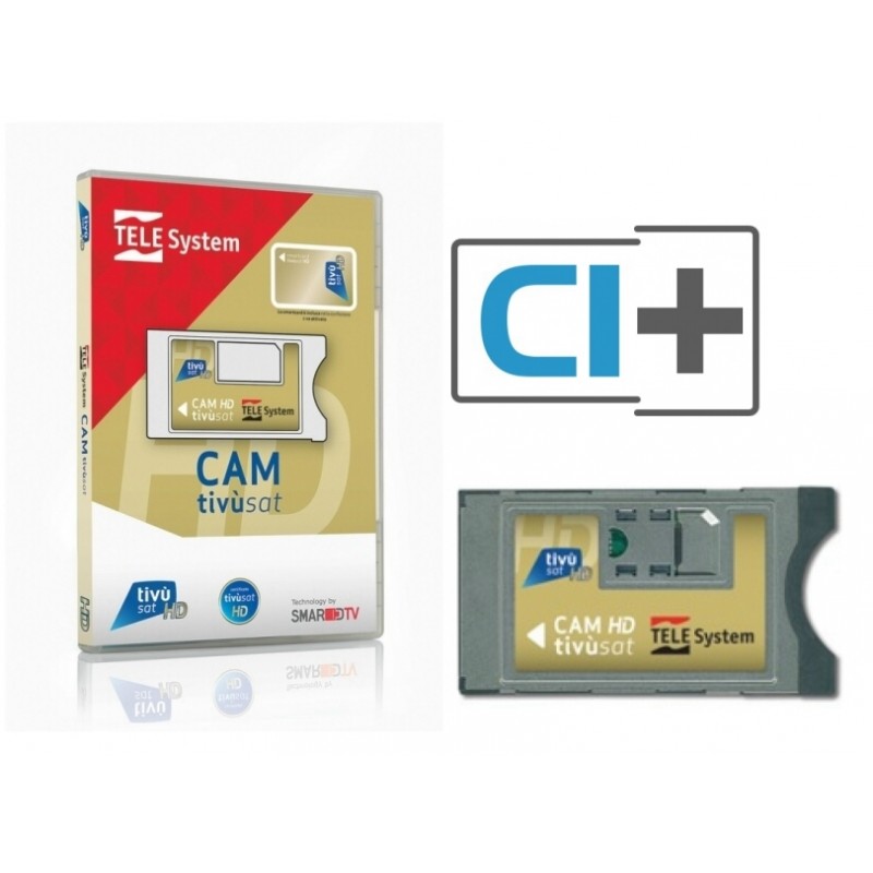 TivuSat Telesystem CI+ Smarcam + Smartcard Gold HD version 4K