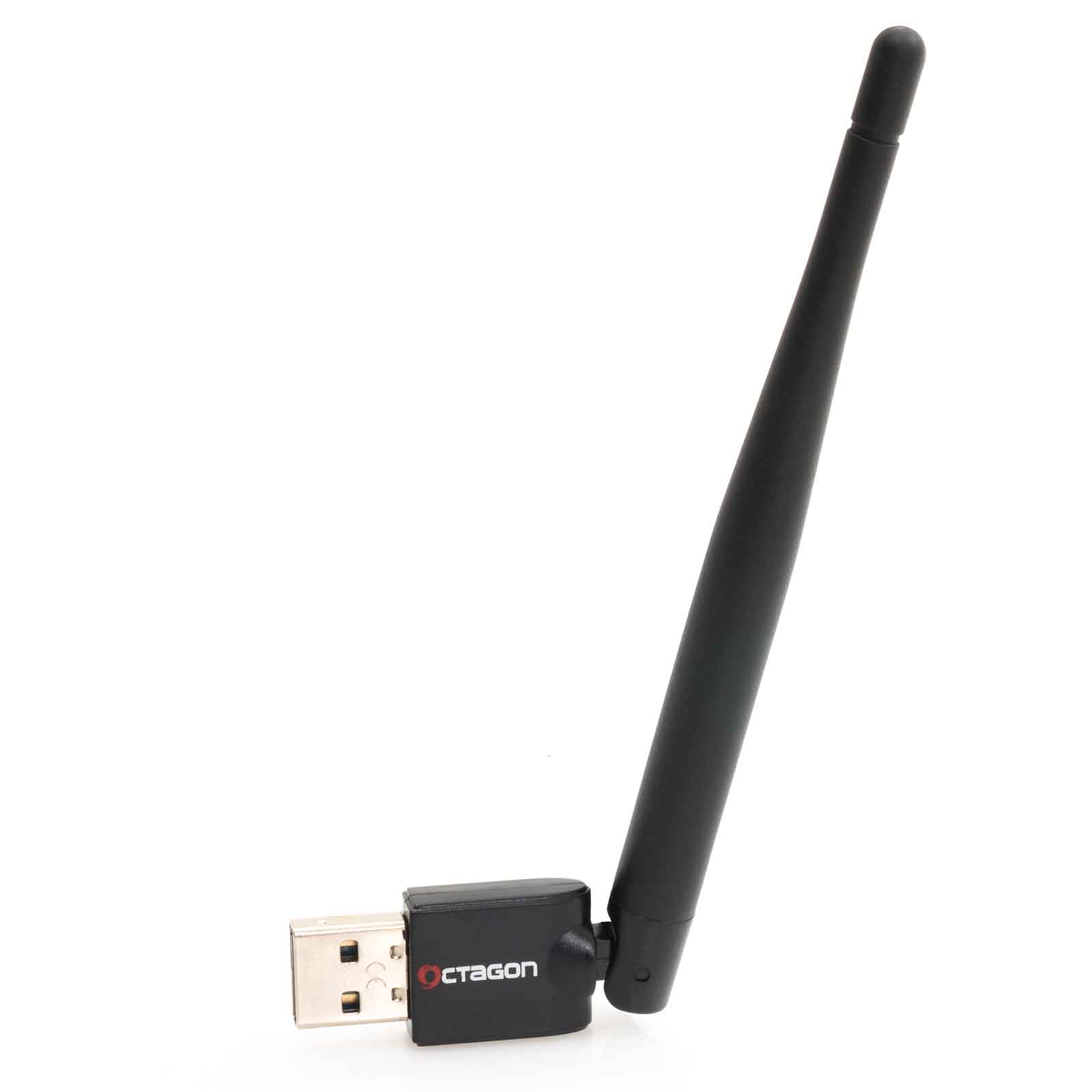 Octagon WL048 150Mbit/s USB 2.0 WLAN Adapter mit +2dB Antenne Schwarz