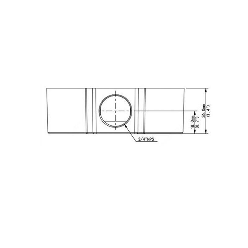 Uniarch TR-JB03-G-IN Montagebox für Dome Kameras, Weiß