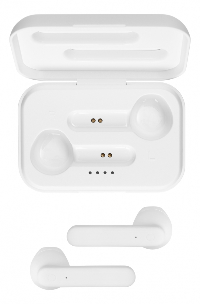 Streetz TWS-105 Semi In Ear Hörer mit Ladecase weiß