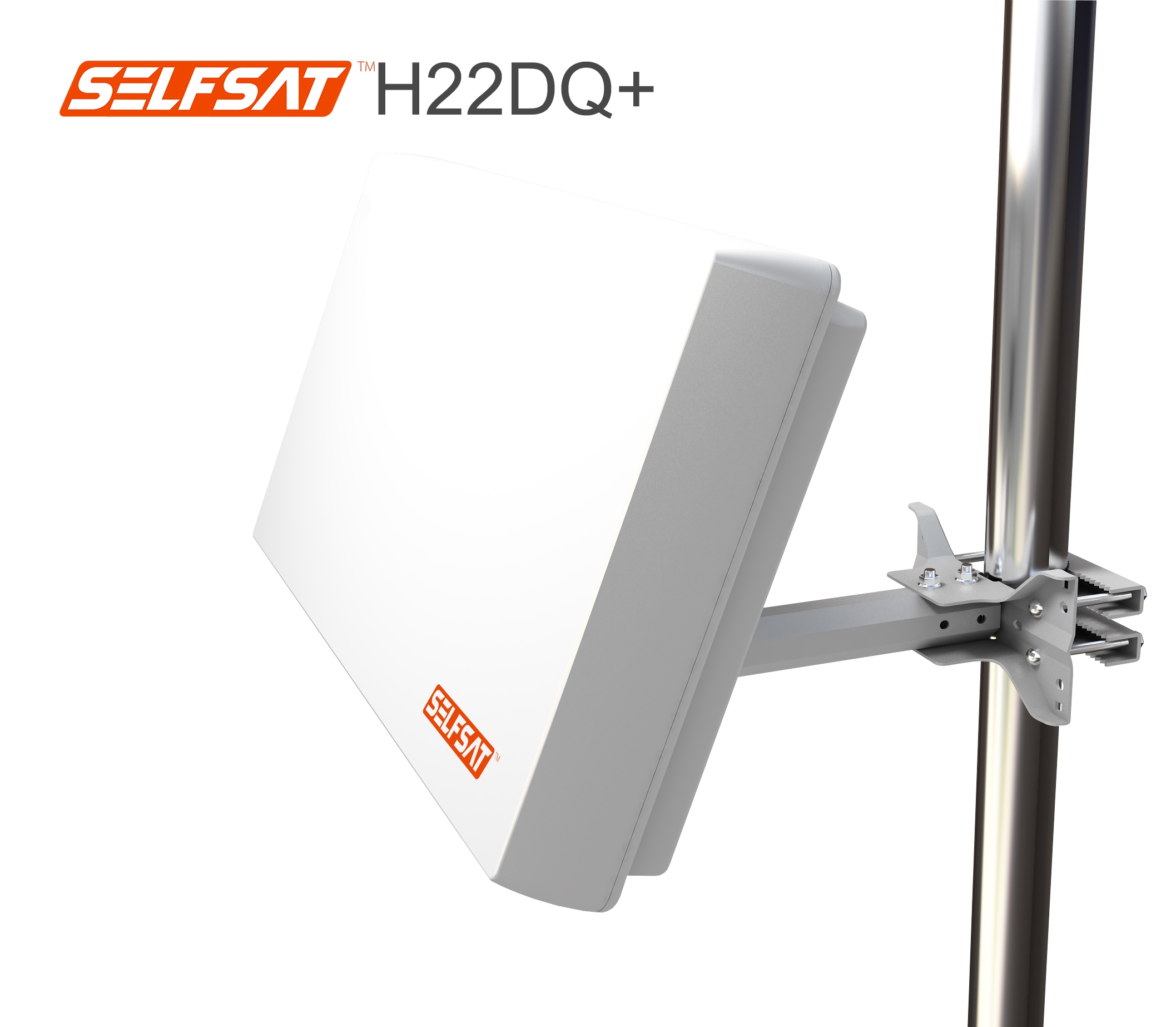 Selfsat H22DQ+ Flachantenne mit Quattro LNB