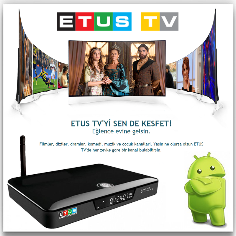 ETUS IPTV Android V4 (Version 4) FULL HD mit 1 Jahr Laufzeit