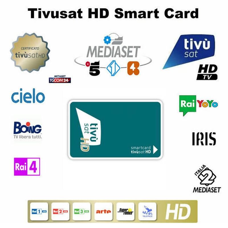 FUBA ODE718 HD Tivùsat RECEIVER INKL. Aktivierte Tivusat HD Smartcard
