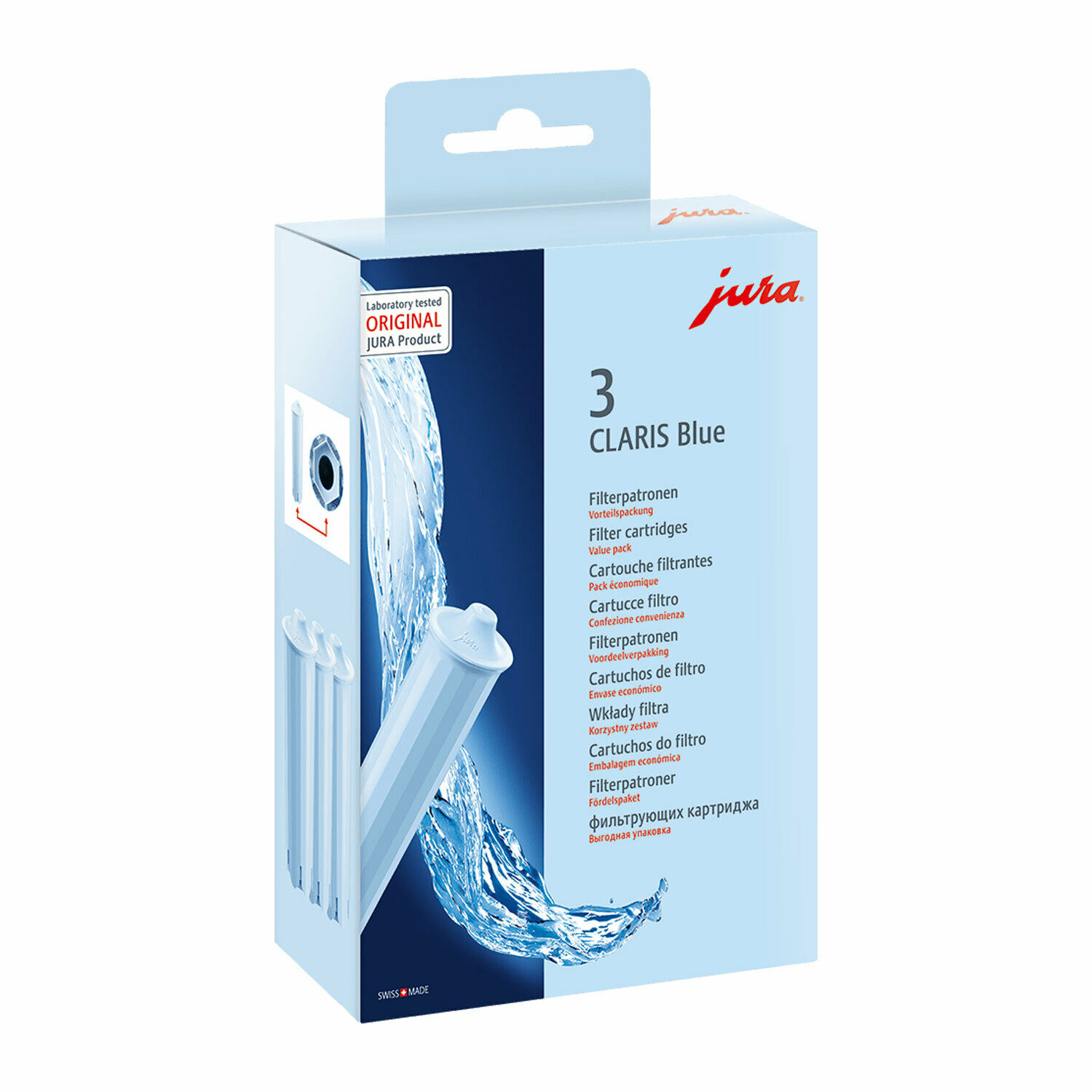 JURA 71312 CLARIS Blue Filterpatrone Blau 3 Stück