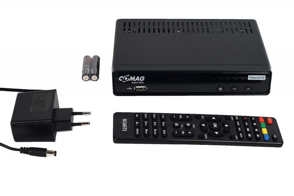 Comag SL 65 T DVB-T2 Receiver inkl. Freenet TV Receiver (PVR-Funktion, DVB-T2 HD, Schwarz)