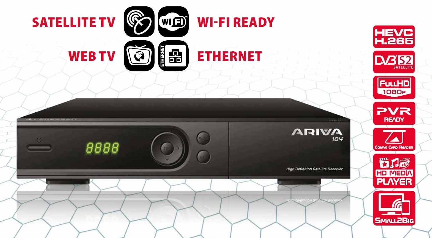 Ferguson Ariva 104 Full HD Tivu Sat inkl. Tivusat Smartcard Aktiviert