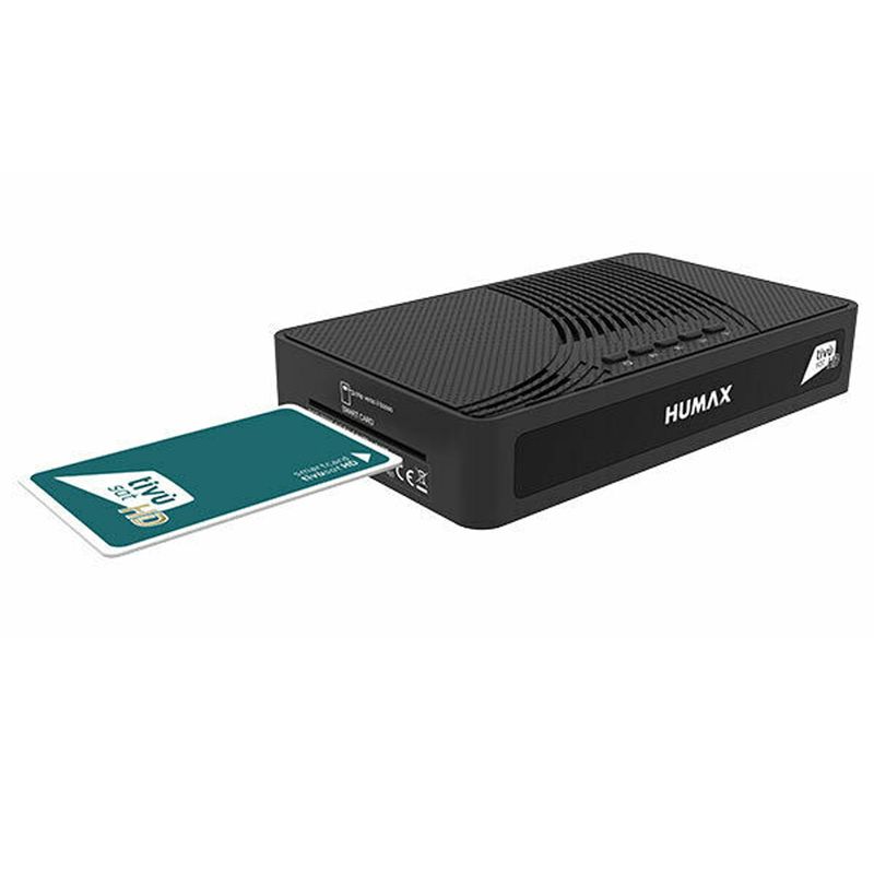 B-Ware Humax TIVUMAX-HD3801 S2 HEVC HD Tivusat Receiver inkl. Aktive Smartcard Attiva
