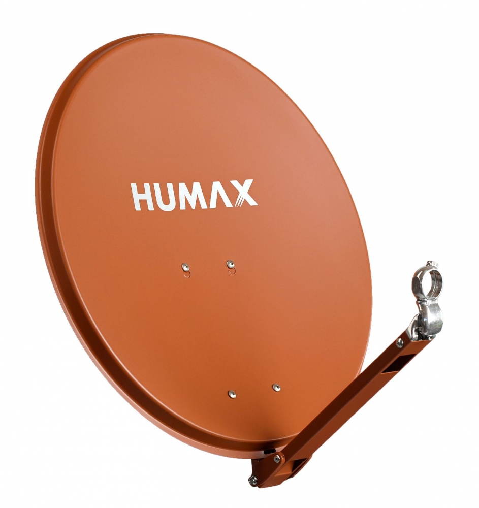 Humax Professional 90cm Alu Satellitenspiegel ziegelrot