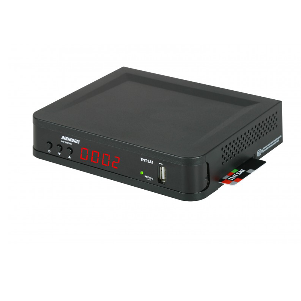 Digihome DSF 300 TNT HD Sat-Receiver mit TNTSAT PC6 Karte (DVB-S2, HDMI, USB, 3D, Dolby Digital)